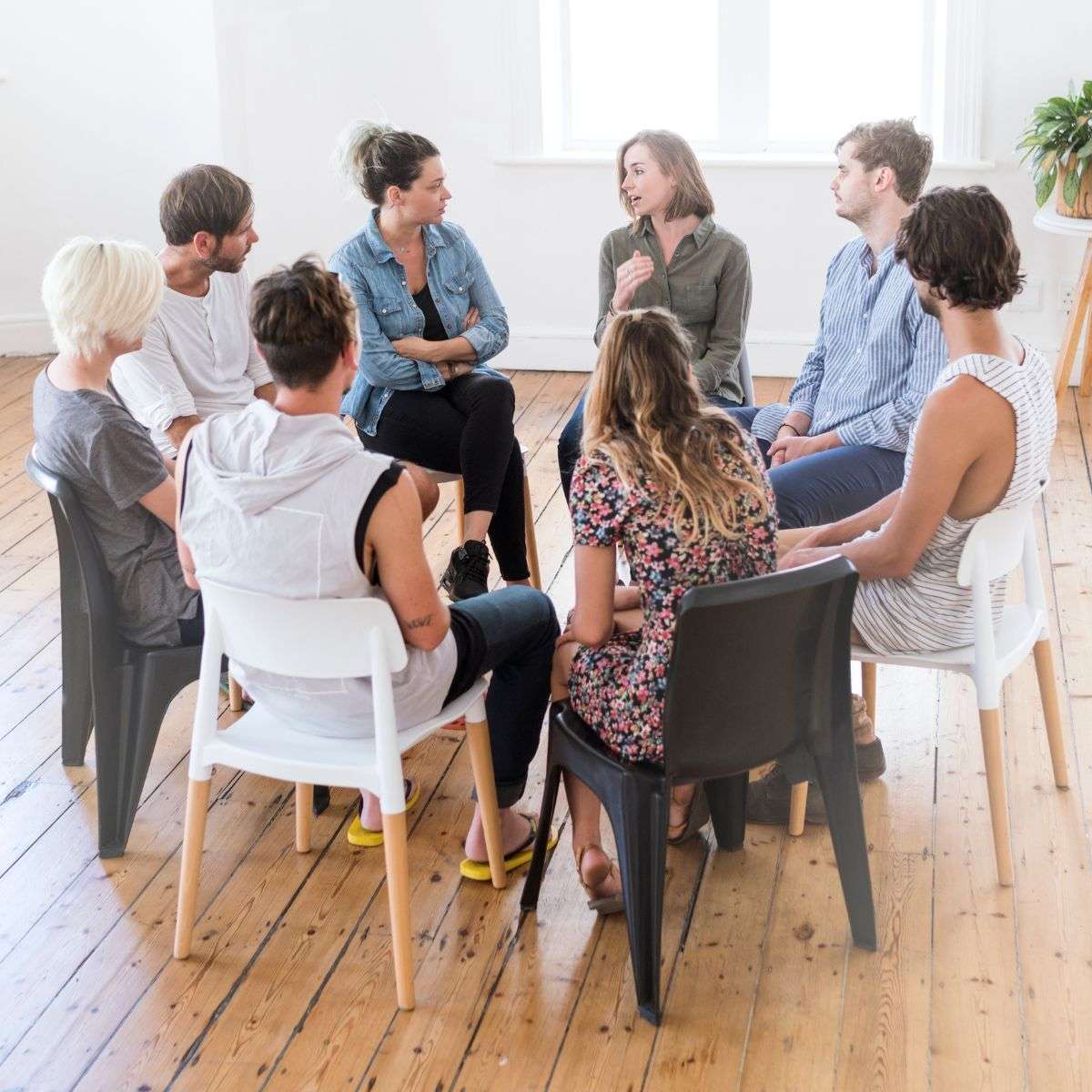 Mindful Healing Square Group Therapy Session