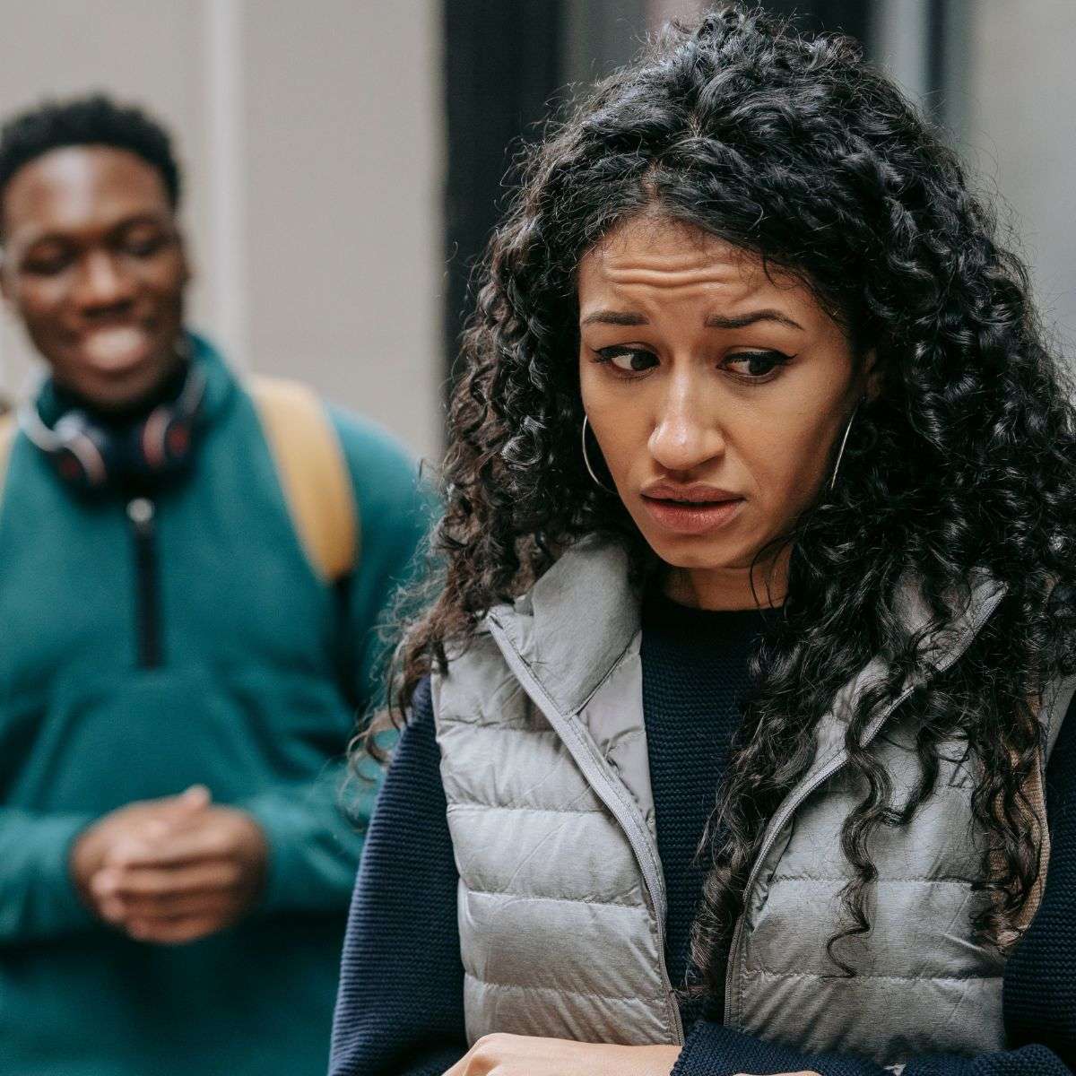 Mindful Healing Anxious Girl Being Bullied At School