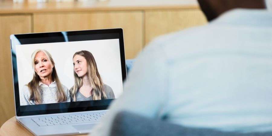 Mindful Healing Mother and Daughter on Teletherapy in NJ